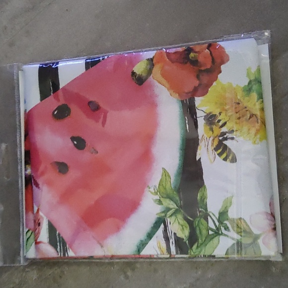 WinCraft Welcome Garden Flag – 12.5" x 18" – Summer Watermelon Floral Bee Design - Picture 2 of 3